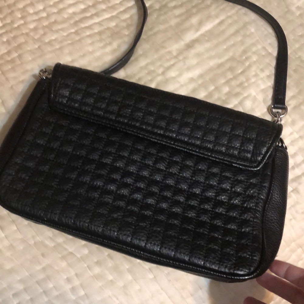NEW MARKDOWN!!! EUC Calvin Klein Black Leather Shoulder Bag - Picture 5 of 6